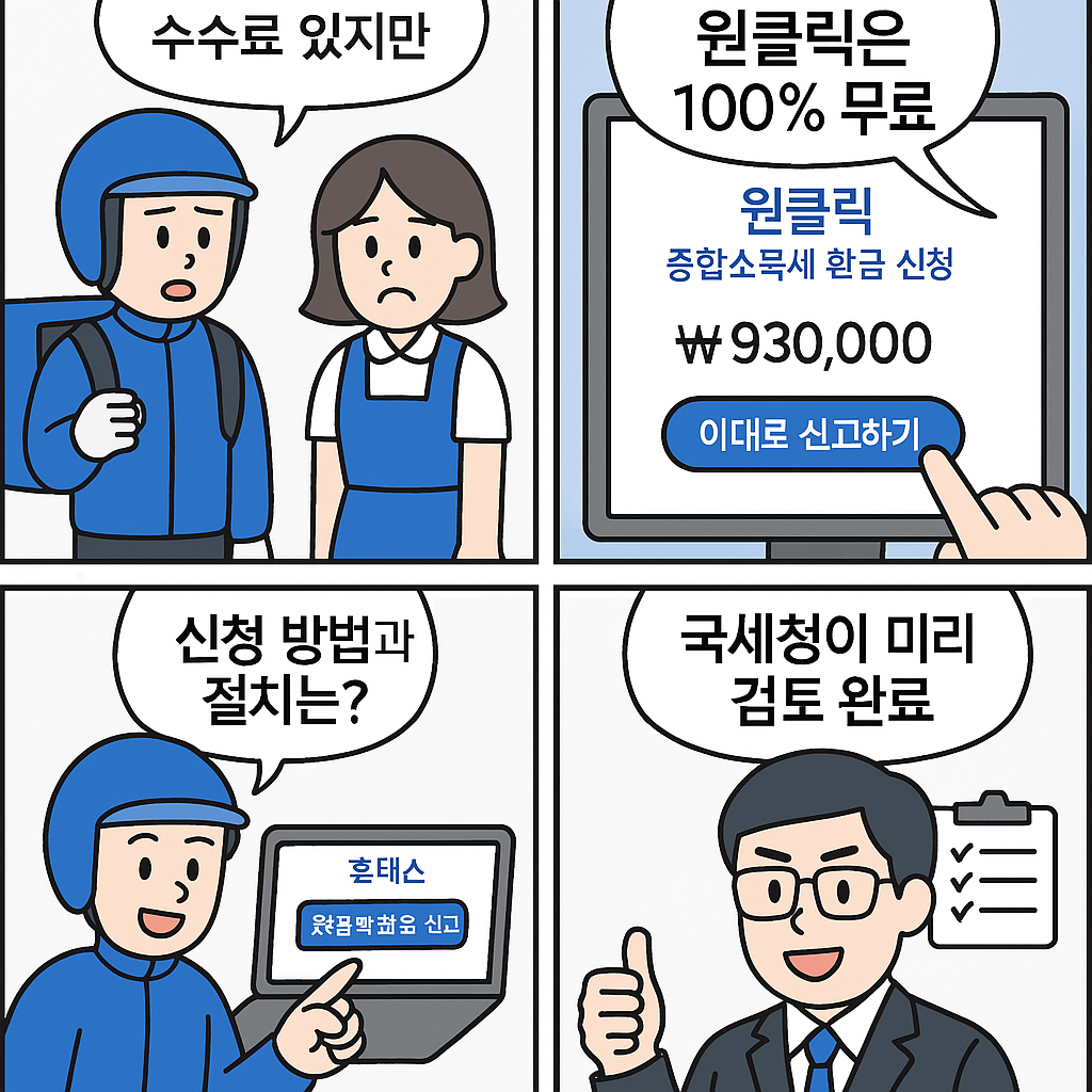 종합소득세 환급 원클릭서비스 만화