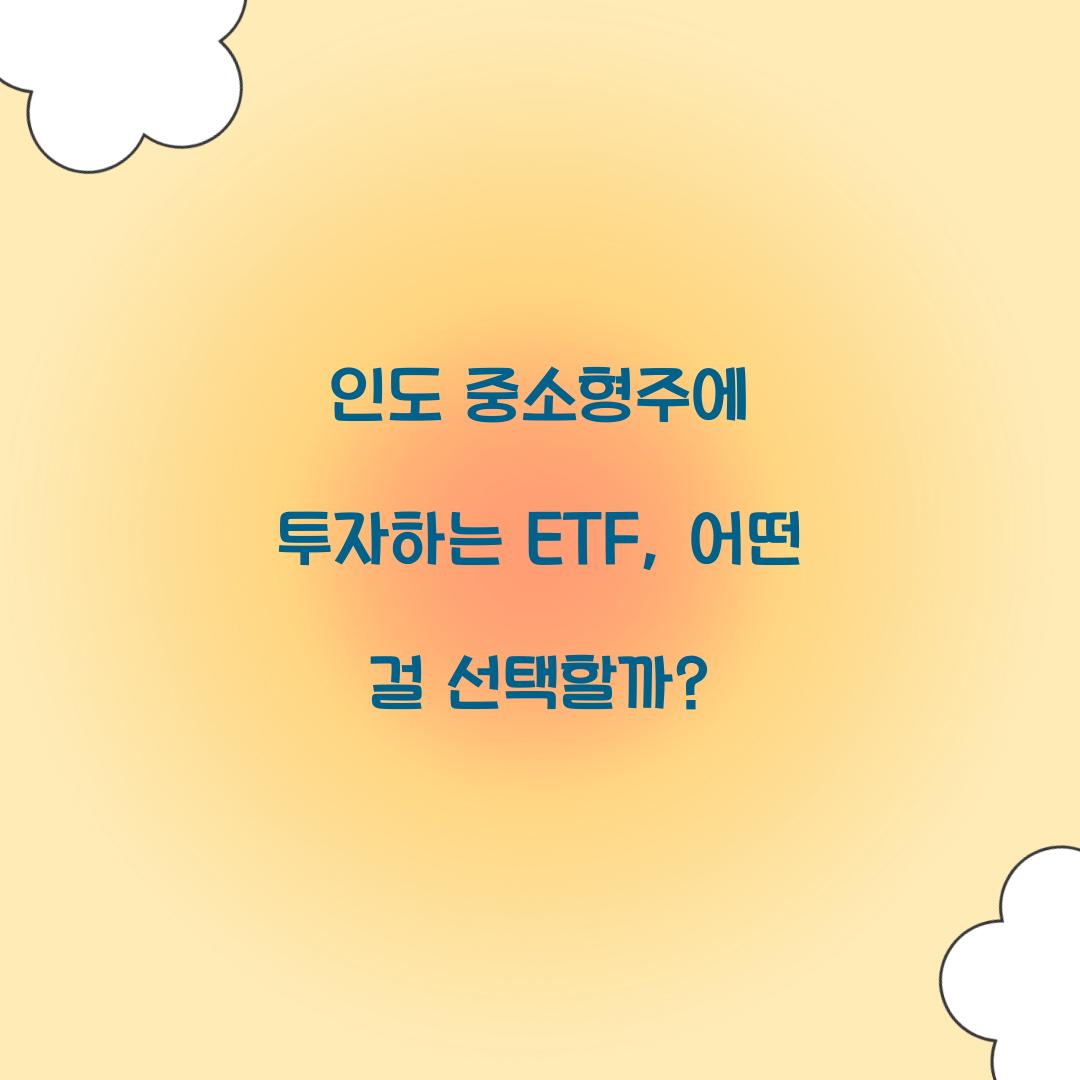 인도 중소형주에 투자하는 ETF