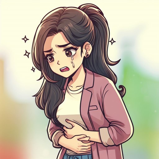 Pretty_girl_holding_her_stomach_because_of_stomach_pain