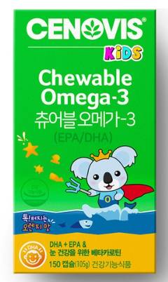 세노비스 키즈 츄어블오메가3, 150정, 1개