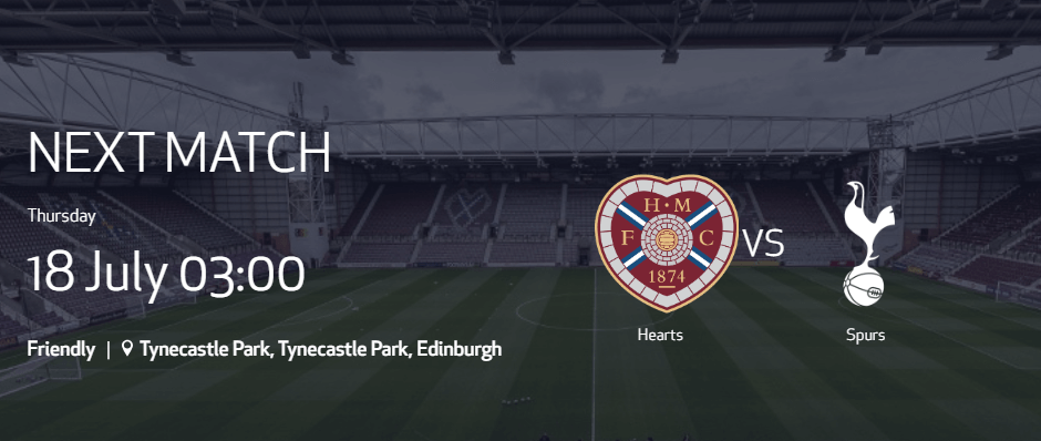 토트넘 vs 하츠 FC 경기일정 사진