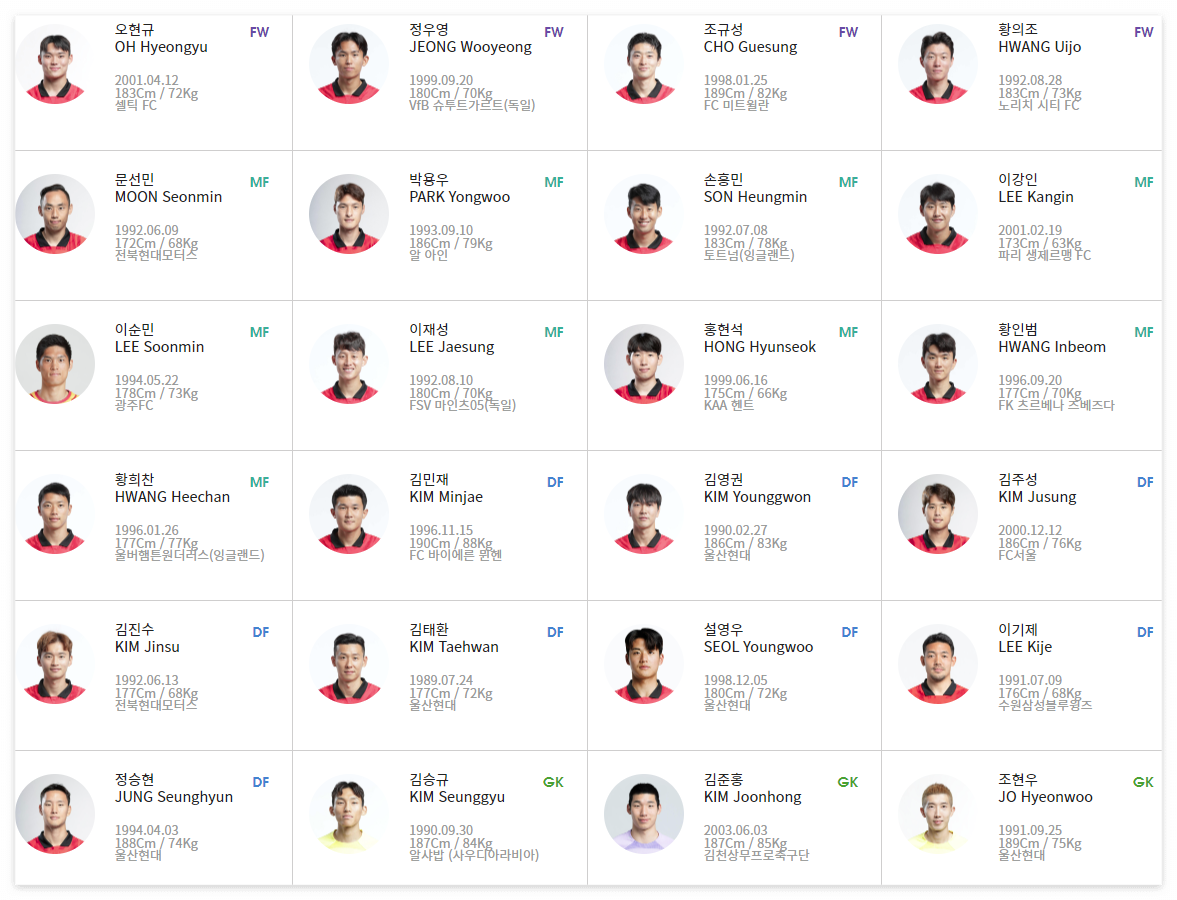 한국 베트남 축구 예매 및 중계 라인업 확인