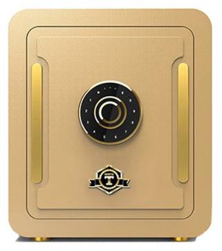 엘르시 터치식 사무용 가정용 금고 ELS-450P&#44; 골드브라운