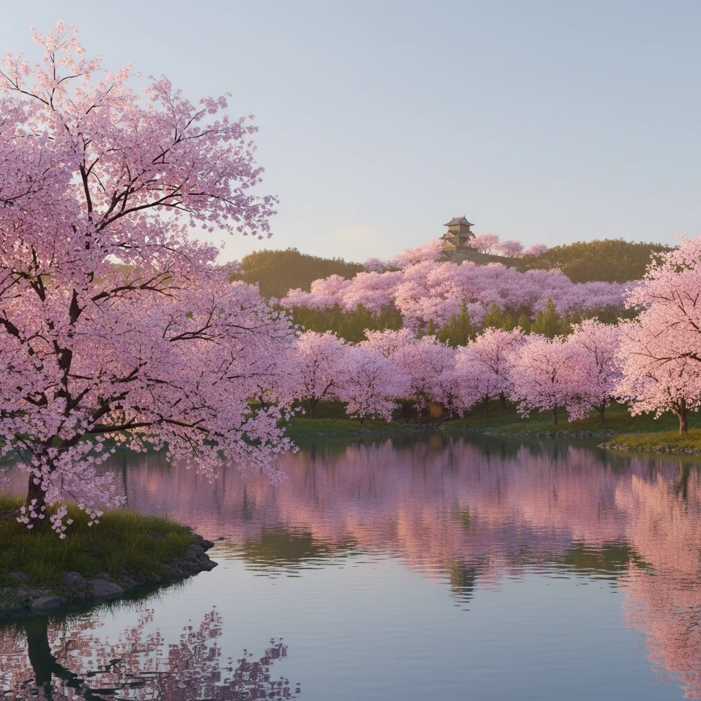 2026 후쿠오카 벚꽃 만개 피크 시..