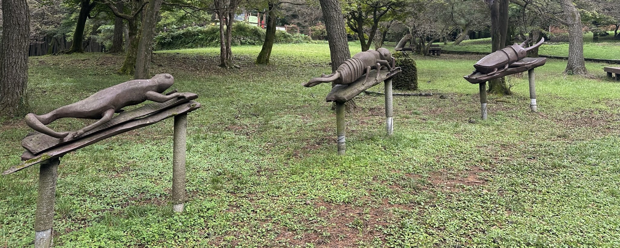 절물 휴양림 목조각