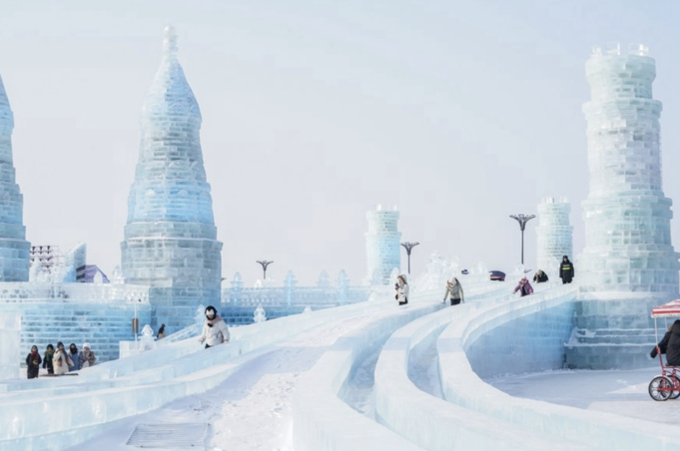 하얼빈 겨울 축제 모습