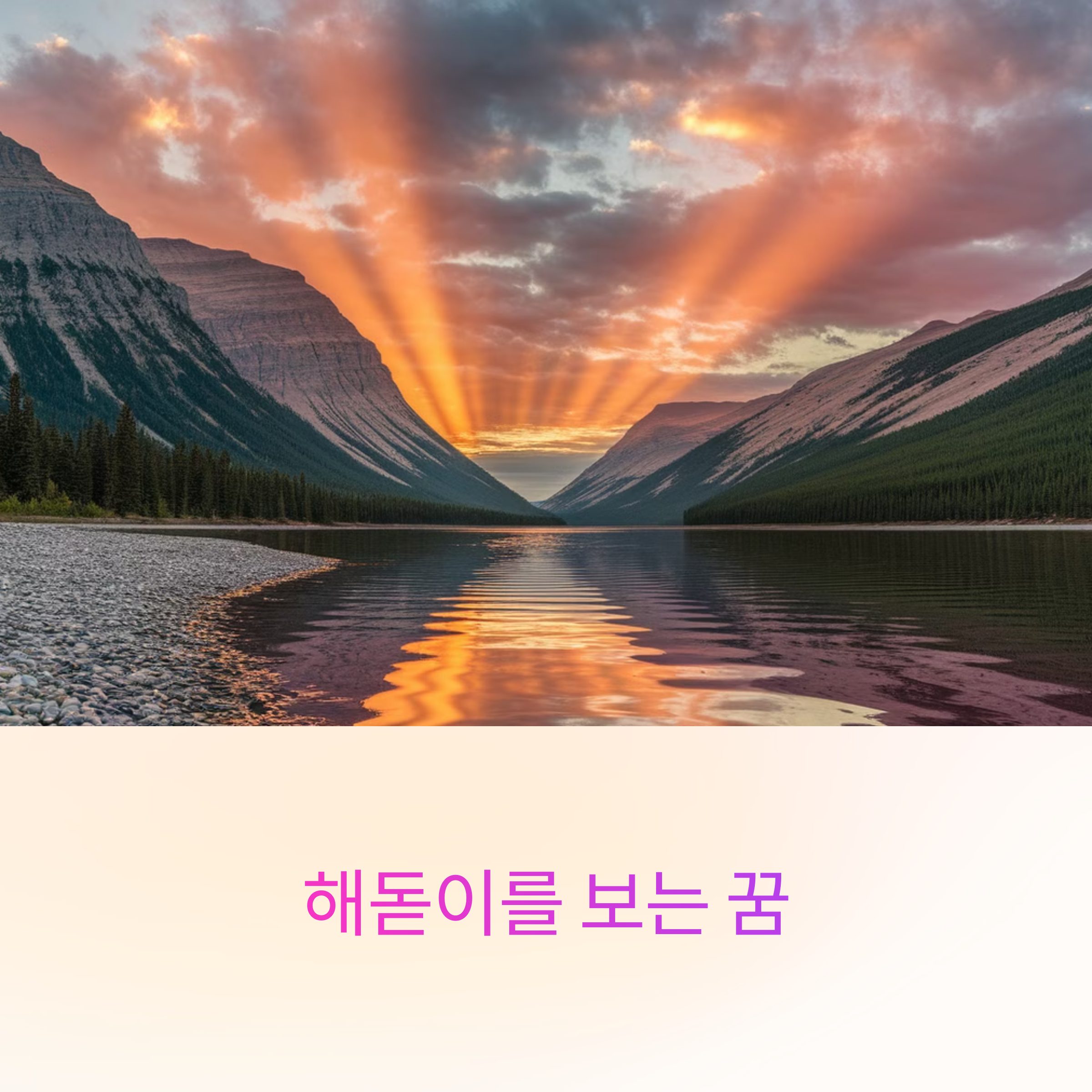 해돋이를 보는 꿈