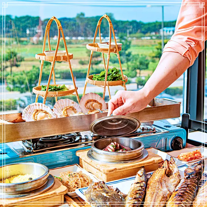 강릉, 세인트존스 호텔 맛집 5가지 화덕 생선구이, 오징어 먹물 솥밥