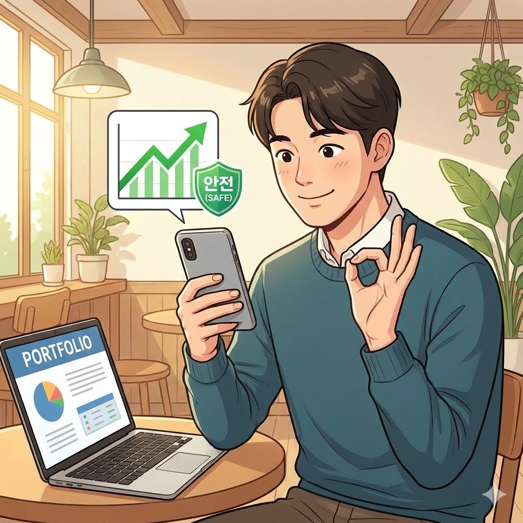 강화된 규정 속에서도 안전하게 투자하여 안심하는 투자자의 모습