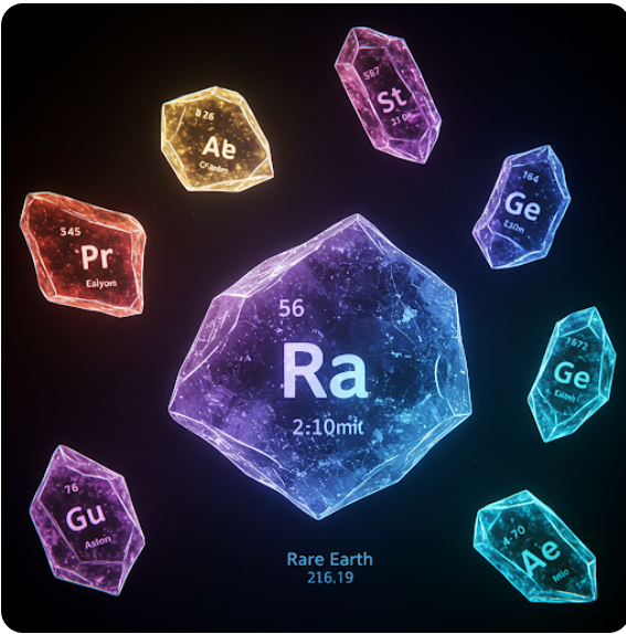희토류 원소 사진