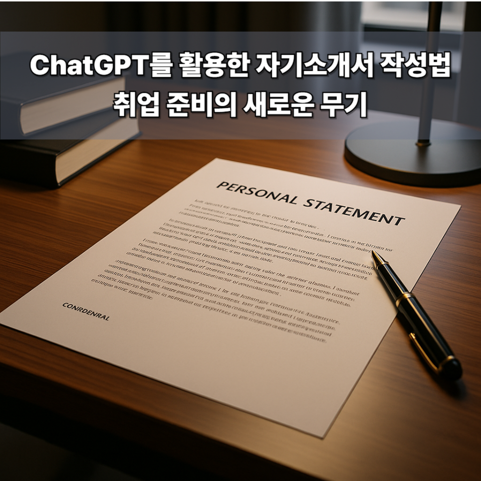 ChatGPT를 이용한 자기소개서 작성