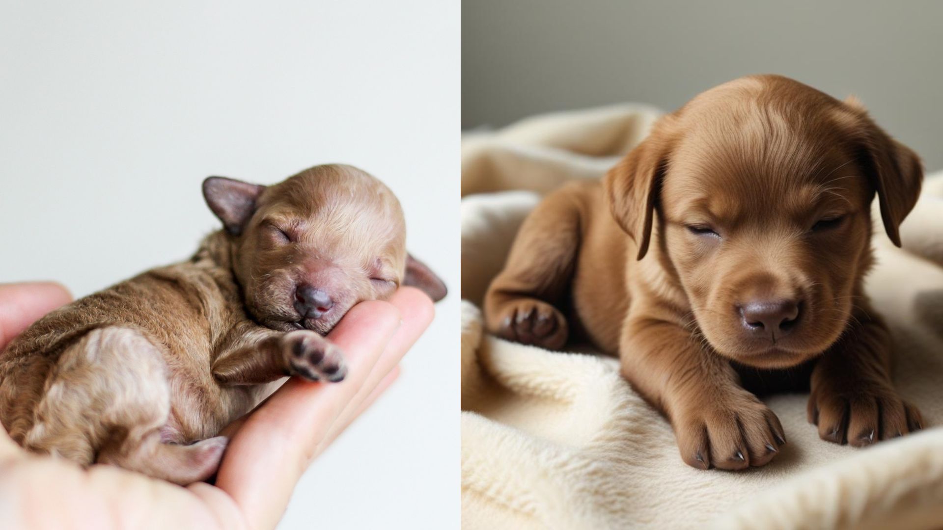 a newborn Labrador retriever 갓태어난 래브라도 리트리버