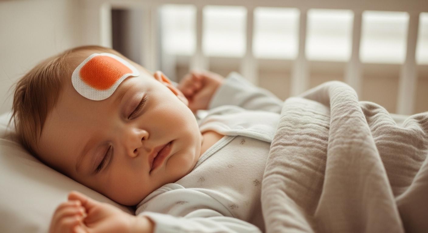 아기 열패치 잘때