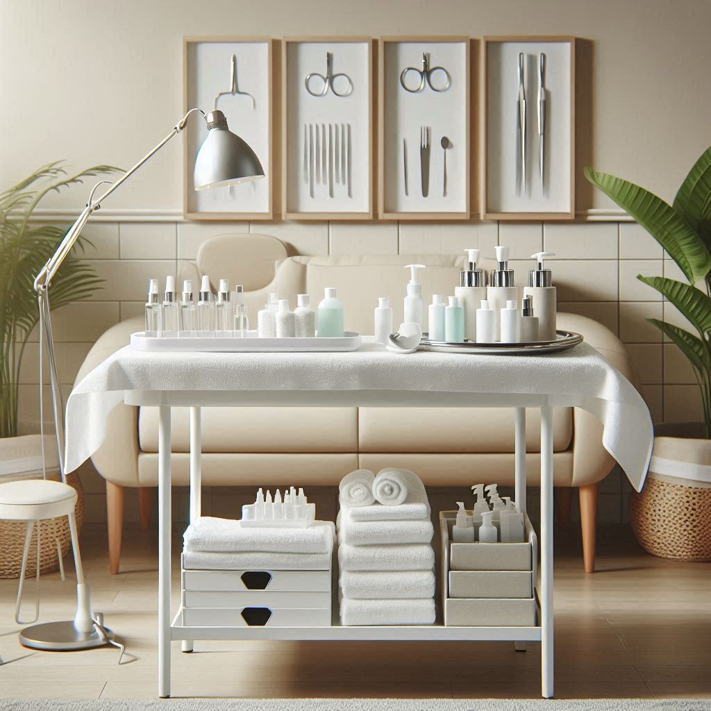 피부,체형관리 샵 배경