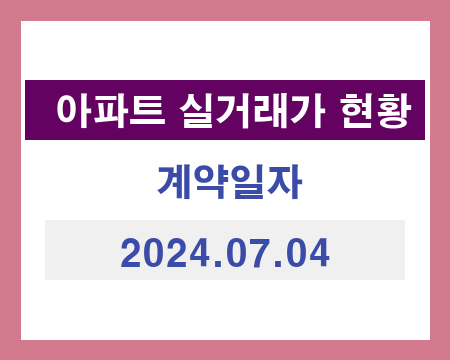 국토교통부 아파트 매매 실거래가 현황