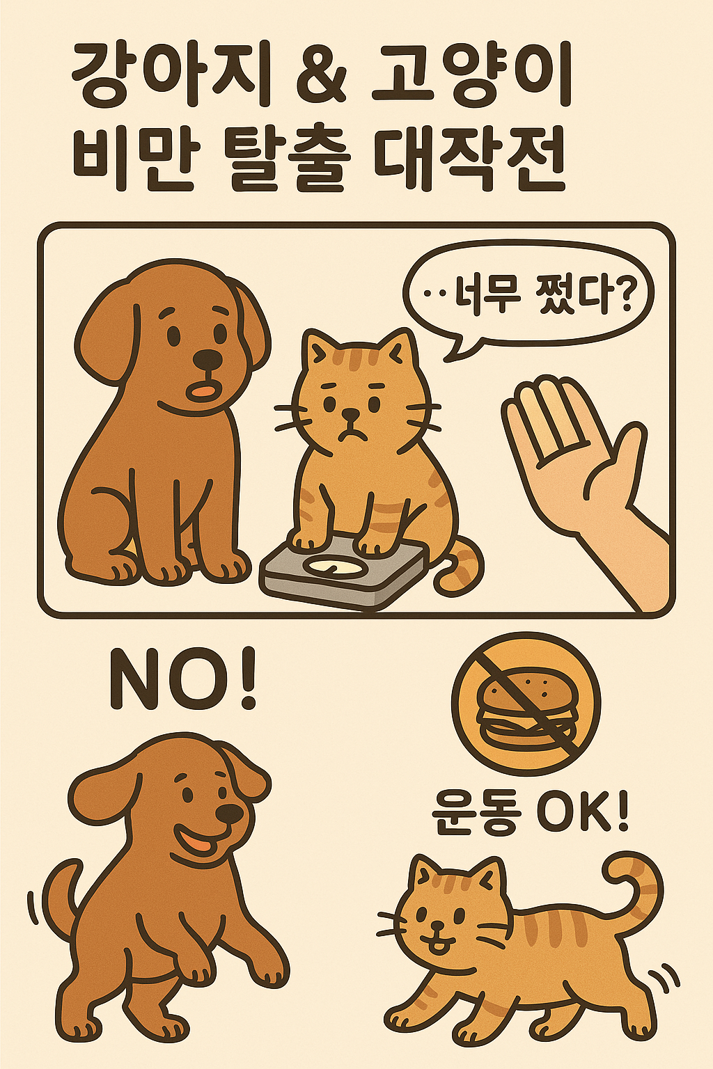 강아지 고양이 비만 탈출