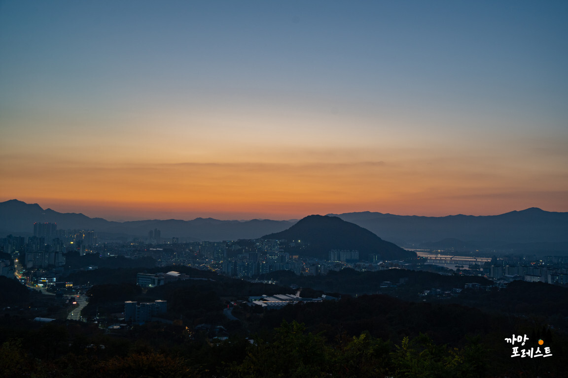 춘천 산토리니 카페 일몰