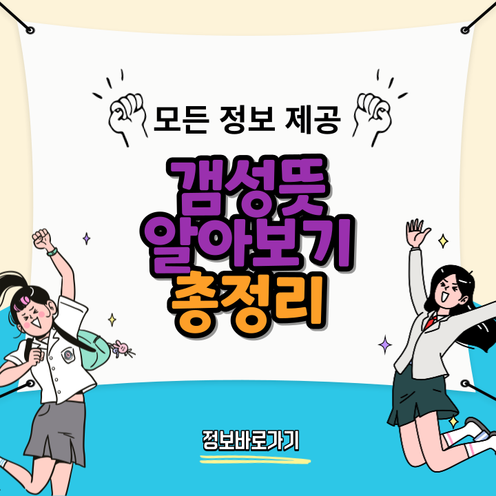갬성뜻