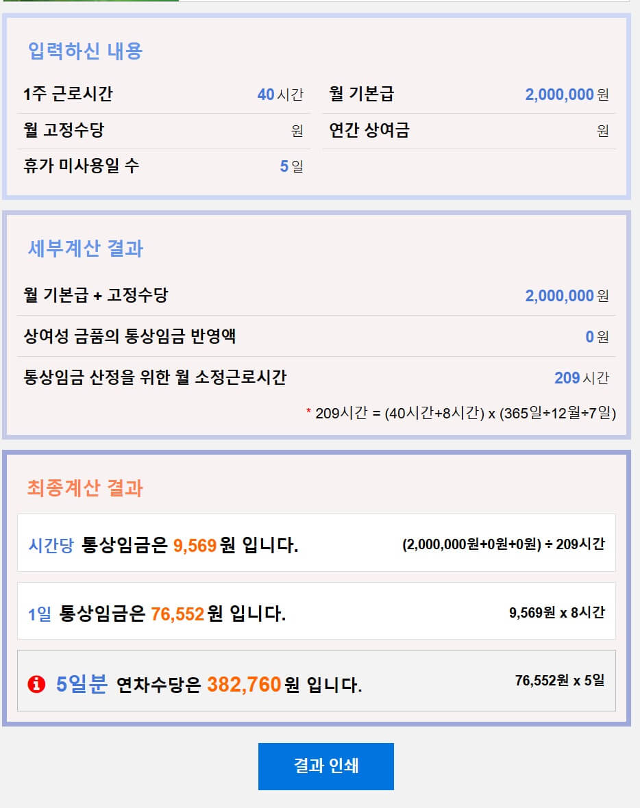 연차 발생기준ㅣ연차수당 계산기 이용 방법