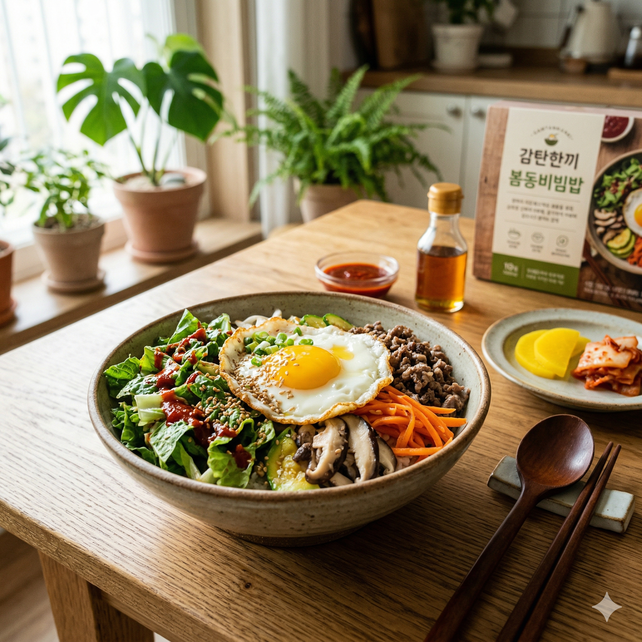 입안 가득 퍼지는 봄의 향긋함, 감탄한끼 봄동비빔밥 솔직 후기