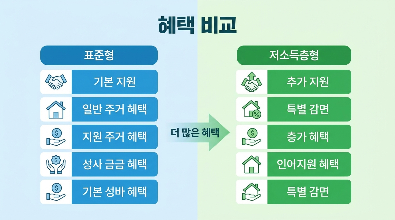 토스증권 ISA 일반형과 서민형의 비과세 한도 차이 그래프