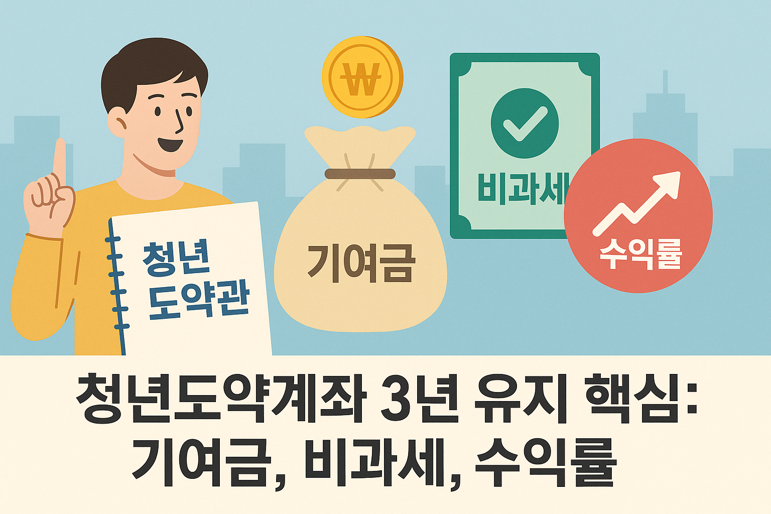 "청년도약계좌 3년 유지 핵심"에 대한 이미지입니다.