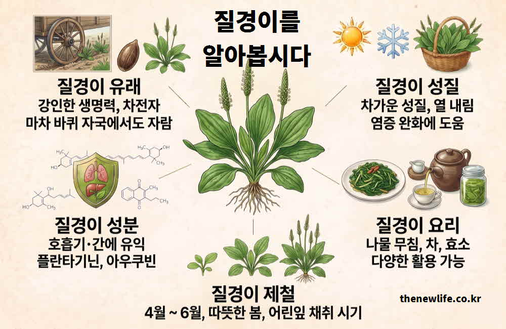 질경이 효능 유래 기원