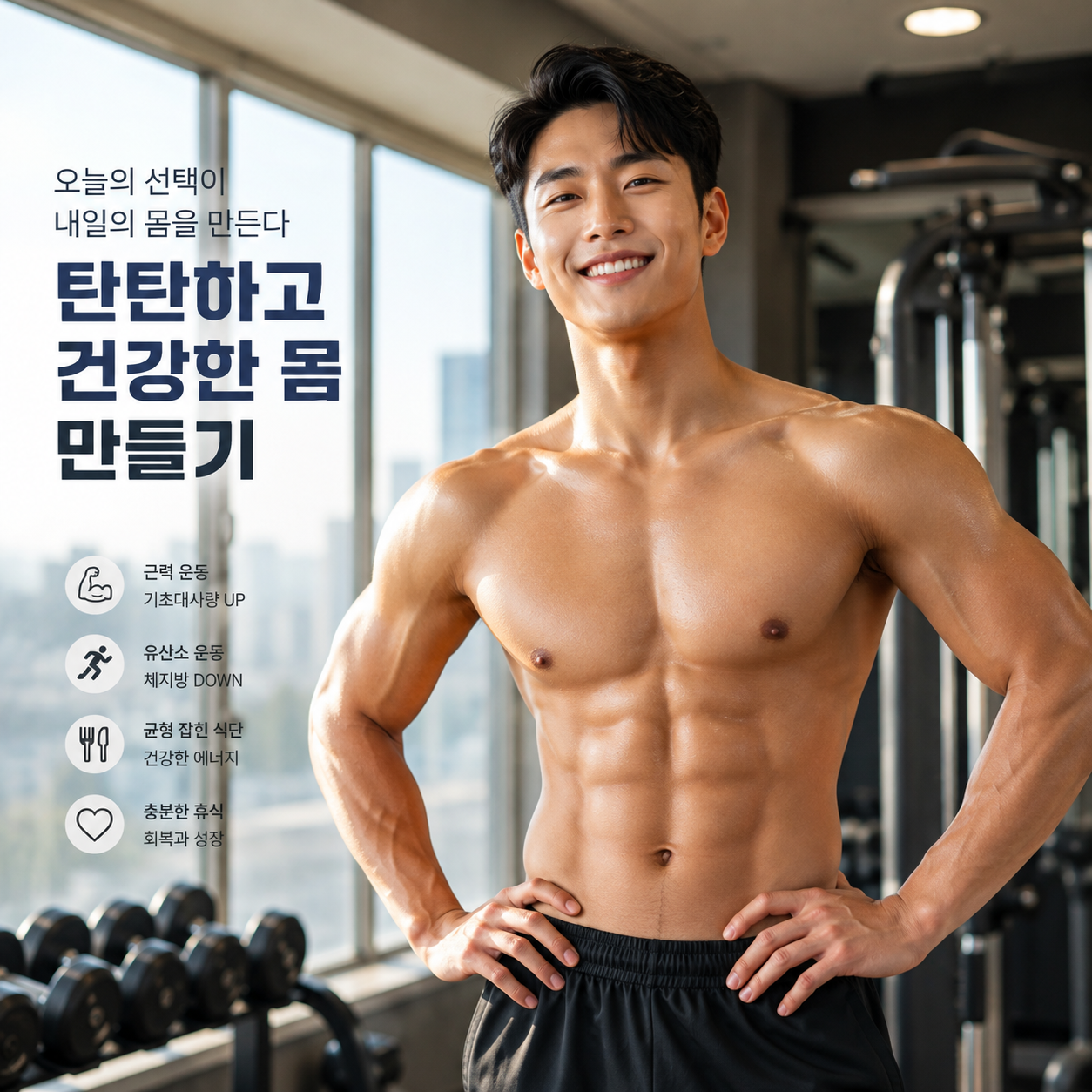 건강한 몸 만들기 이미지