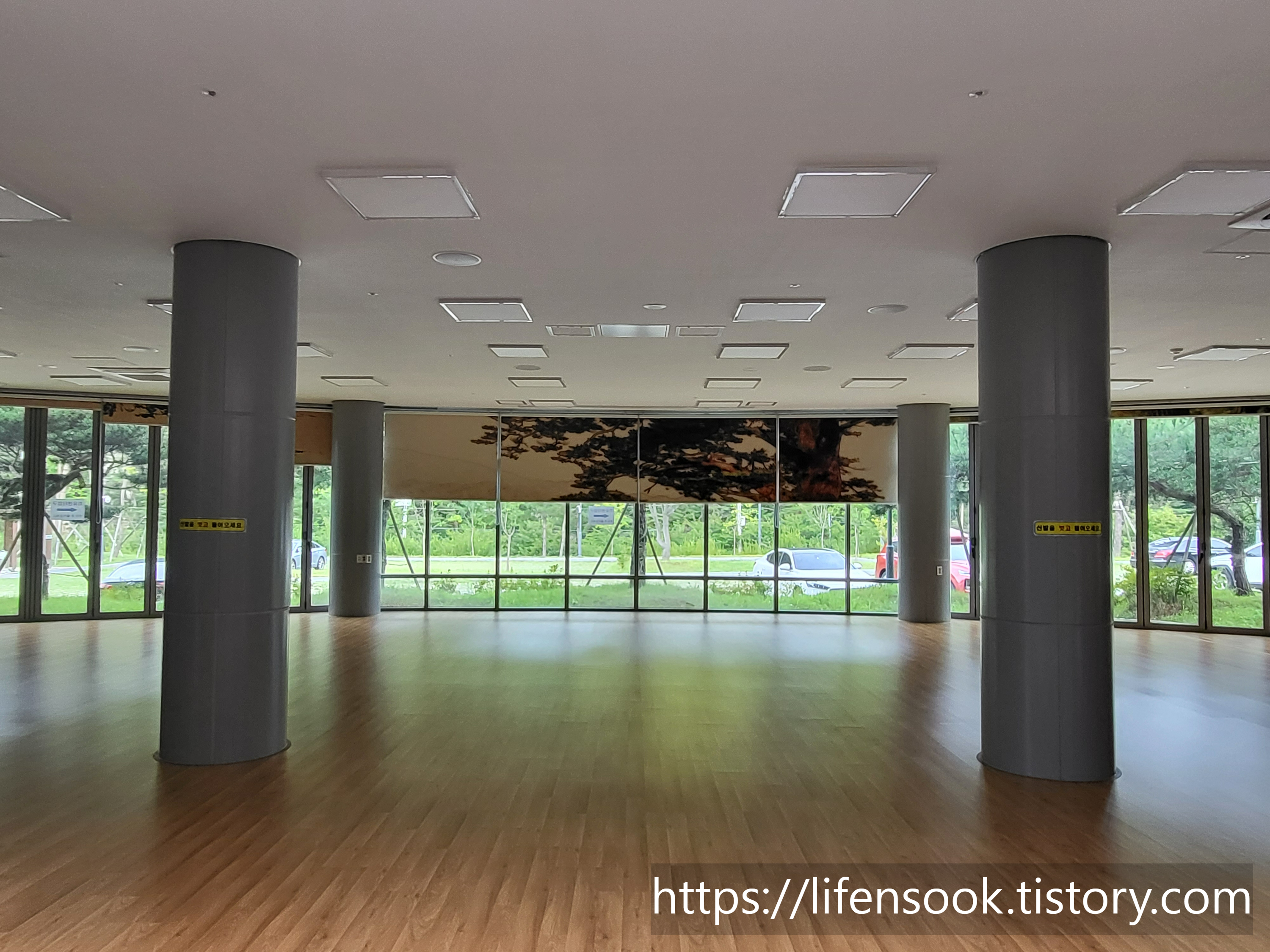 금강송 치유센터 요가실