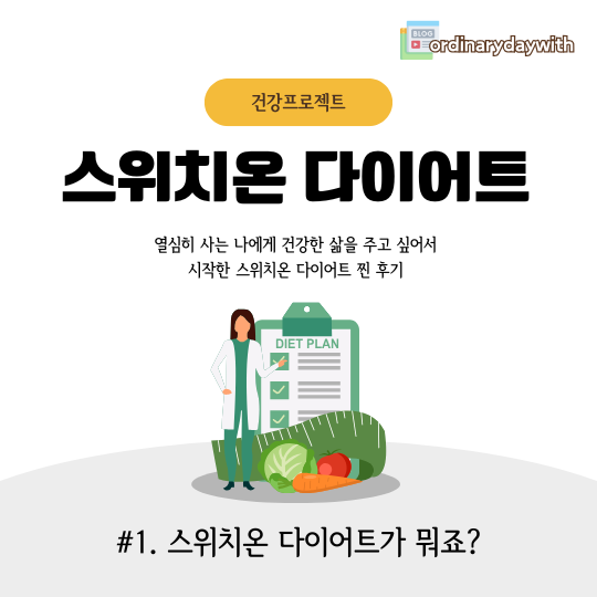 스위치온 다이어트 후기, 스위치온 다이어트 식단표 단계별 정리