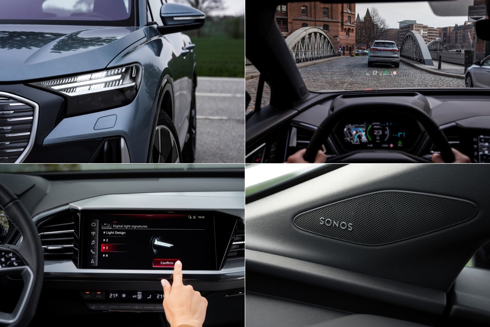 아우디 Q4 e-트론 50 콰트로에 포함된 주요 편의 사양을 모았습니다.