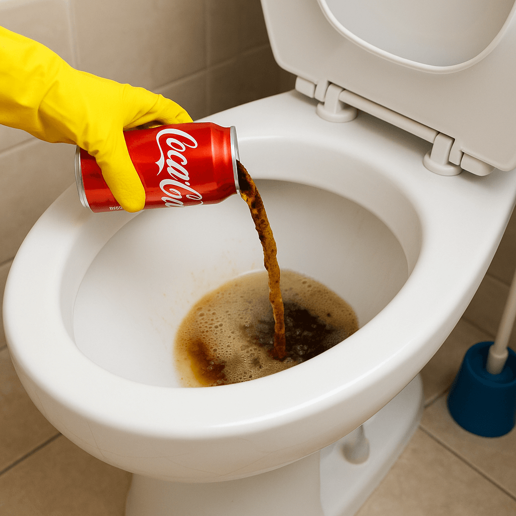 콜라로 변기 찌든때 지우는 생활 꿀팁