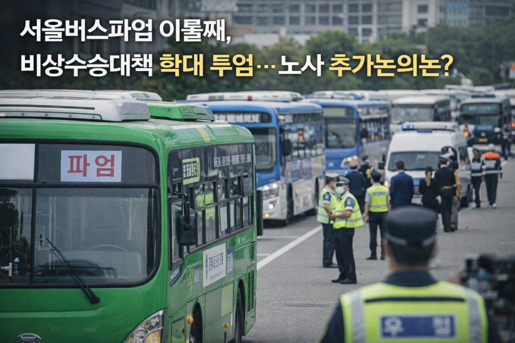 서울버스파업 이틀째, 비상수송대책 확대 및 출근길 마비 언제까지?