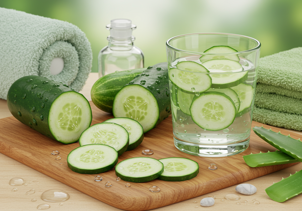 피부 진정과 수분 보충에 탁월한 오이 효능 7가지
