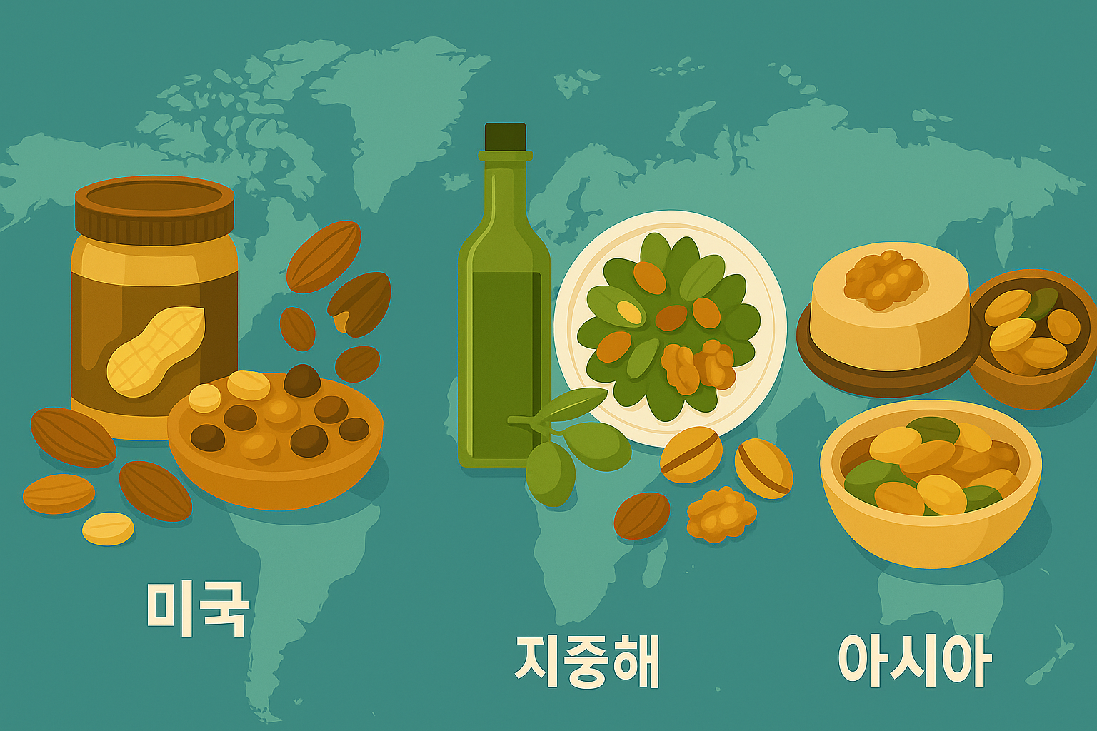 "세계의 견과류 문화"에 대한 이미지입니다.