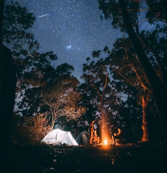 밤에-모닥불-사진