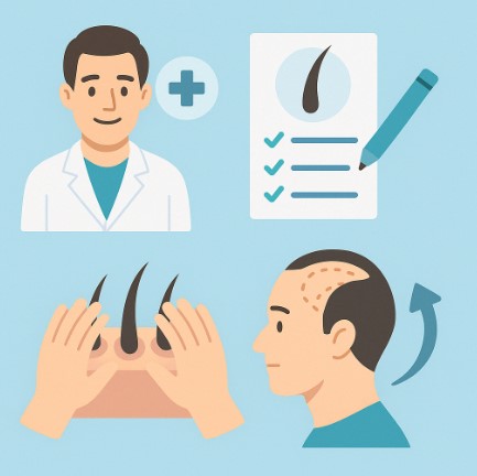 탈모 모발이식 관련 이미지