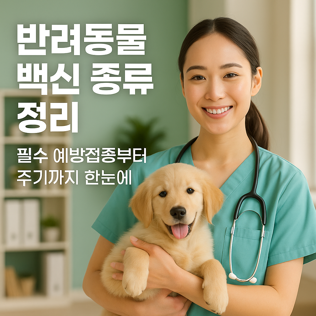 반려동물 백신 종류 정리