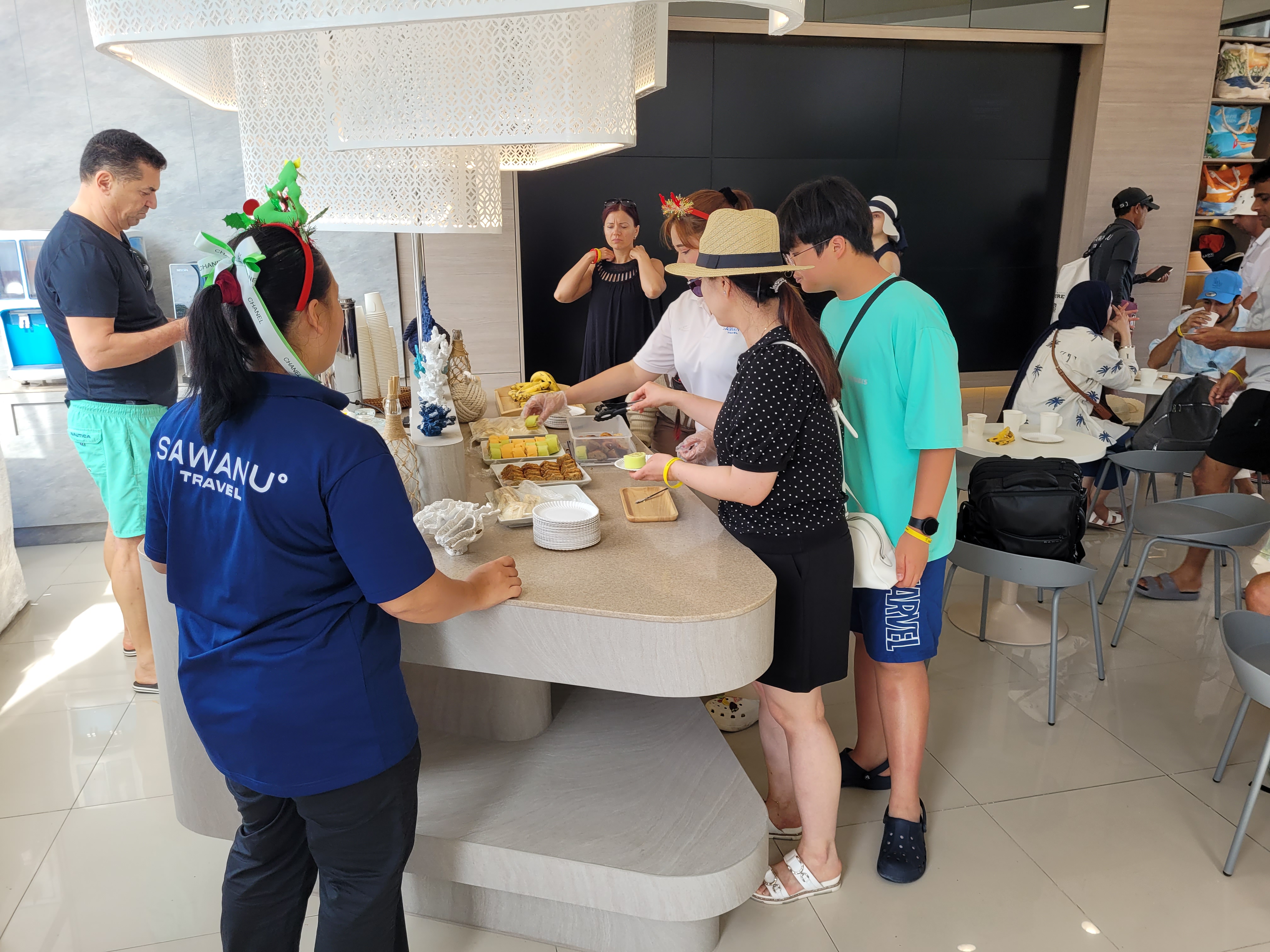 여행사에서 제공하는 간단한 음식