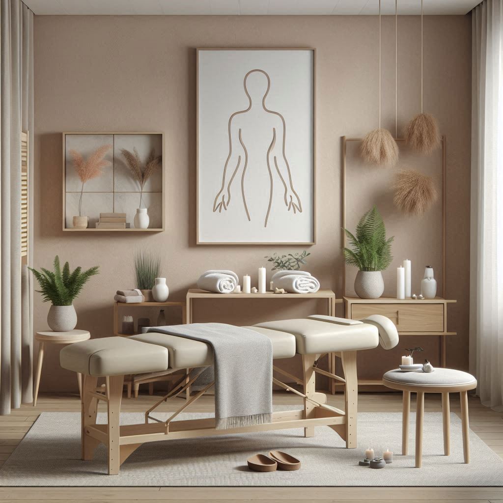 피부,체형관리 샵 배경