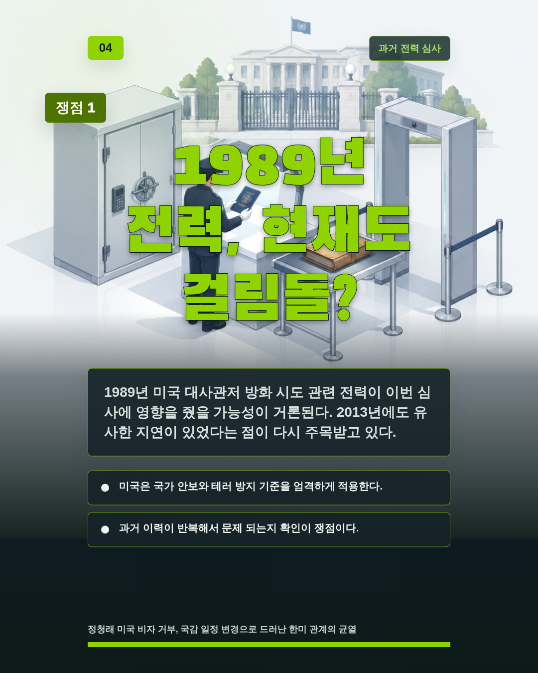 1989년 전력, 현재도 걸림돌?