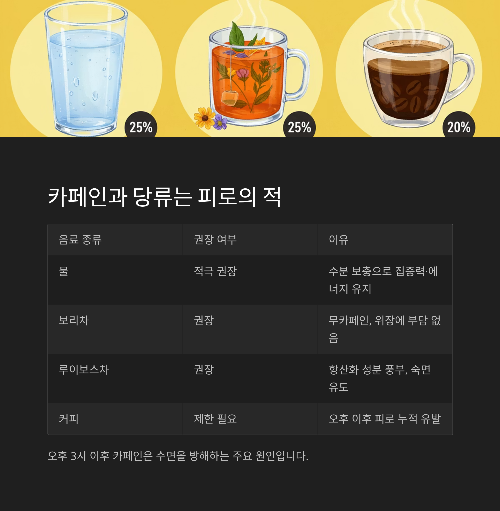 피로에 지지 않는 삶을 위한 7가지 건강 루틴