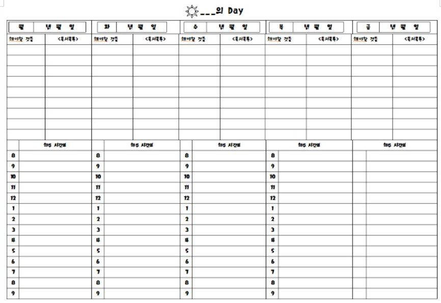 elementary study plan