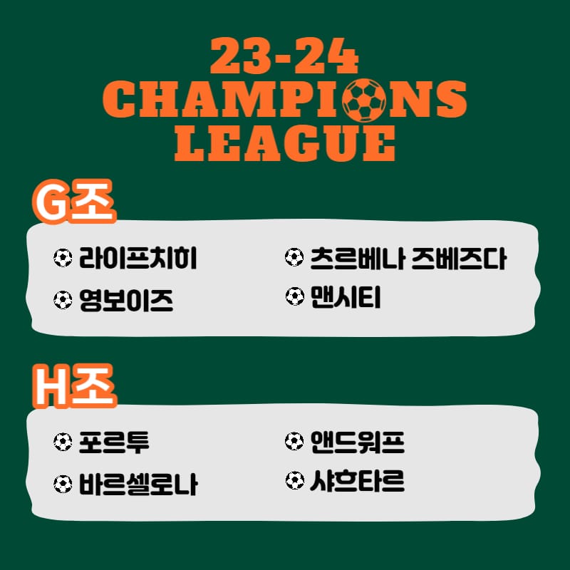 챔피언스리그 조추첨