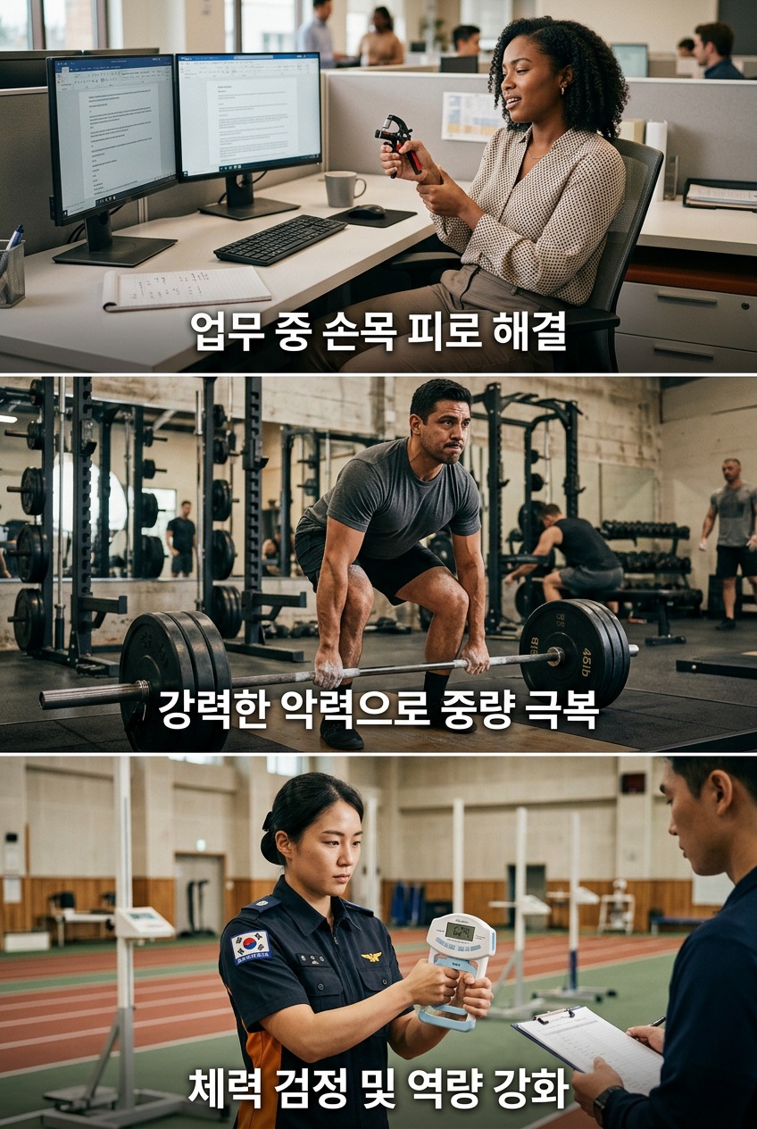 악력기 효과 추천 대상 직장인 운동인