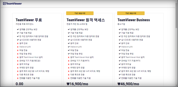 팀뷰어-라이선스-가격