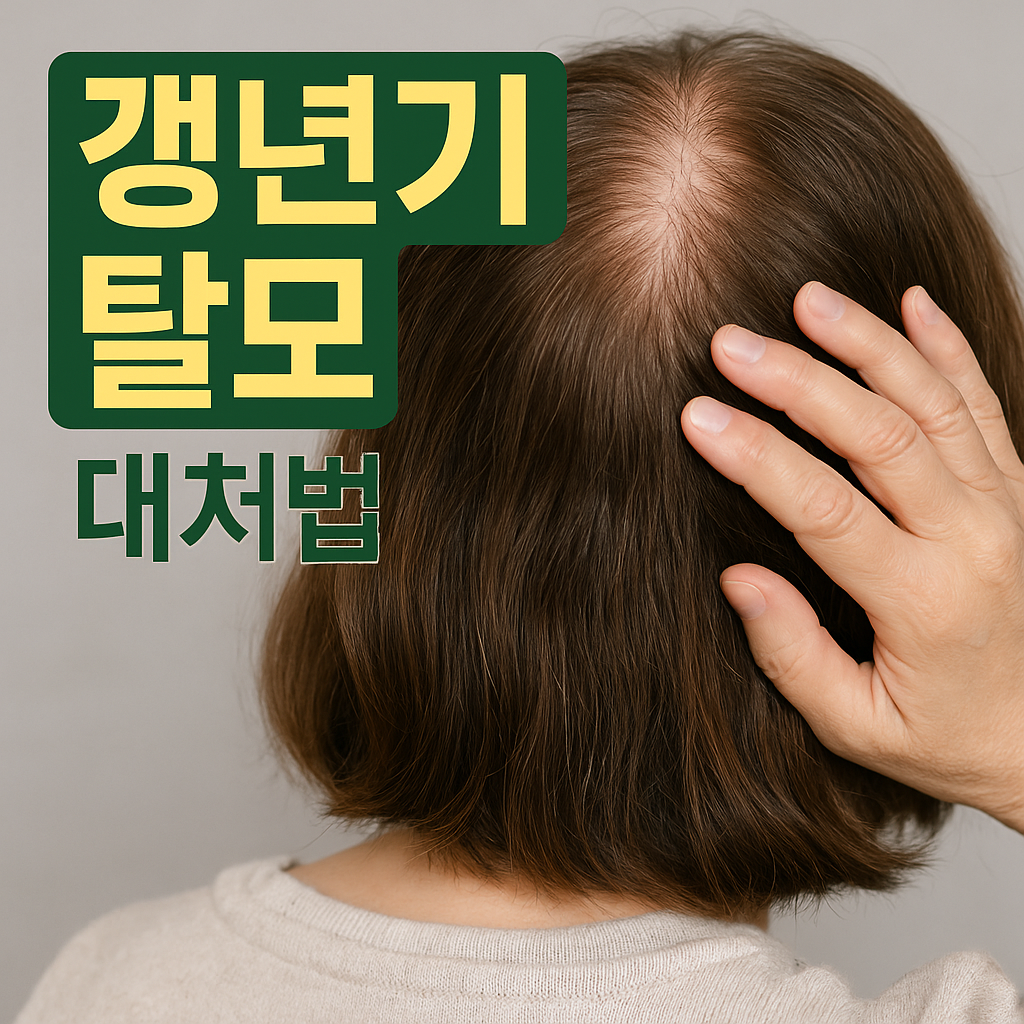 갱년기 여성 탈모 대처법