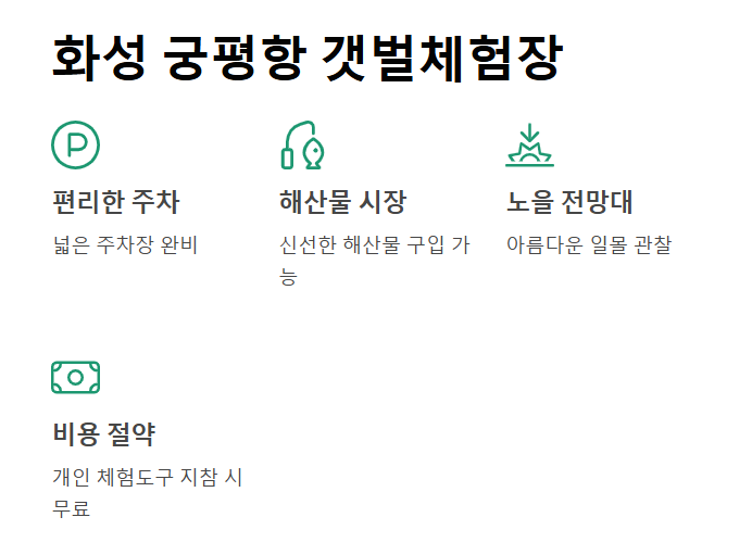 경기도 갯벌 체험지 BEST 5