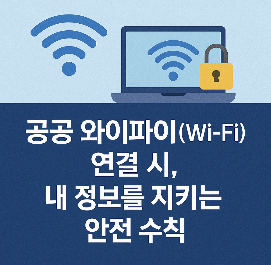 공공 와이파이(Wi-Fi) 연결 시, 내 정보를 지키는 안전 수칙