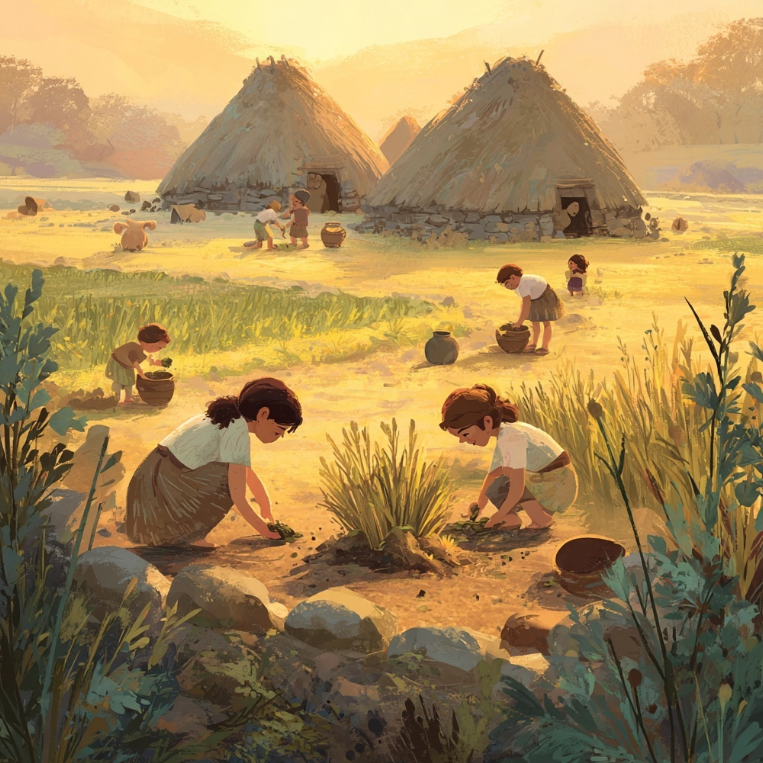 옛날엔 쌀이 없었을까?– 농사의 시작과 정착 생활 이야기, 씨앗 심기 활동과 함께